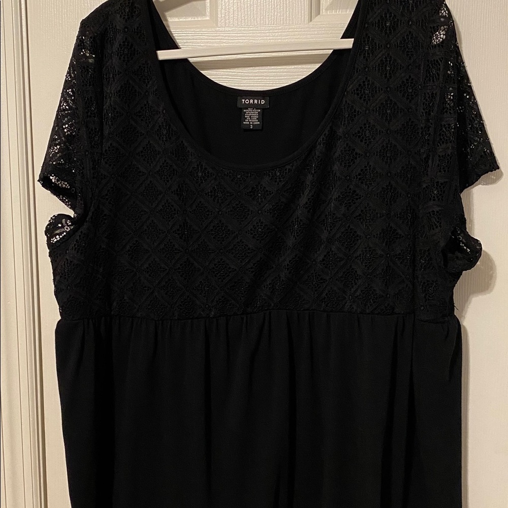 Torrid Mixed Lace Top #11